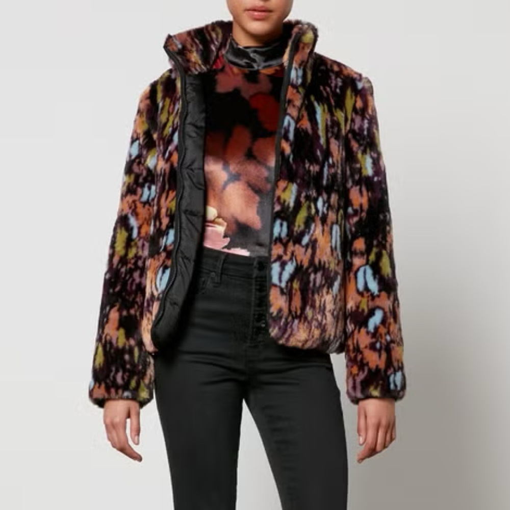 PS Paul Smith Reversible Faux Fur Jacket Size 44 (US 8) NWOT